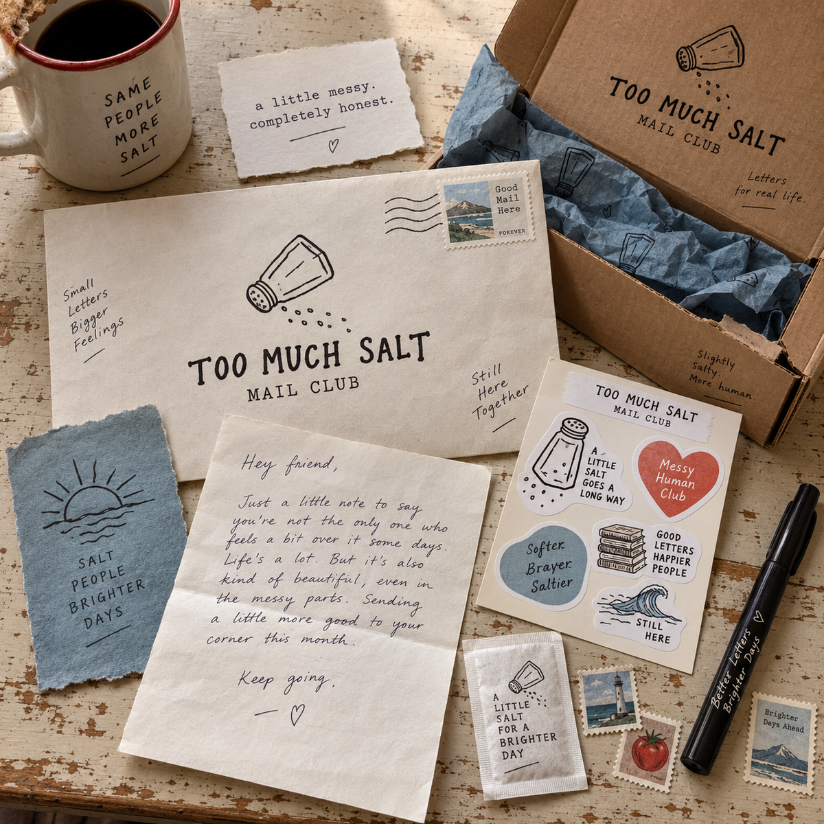 Too Much Salt Mail Club - Your Monthly Dose of Salty Mail